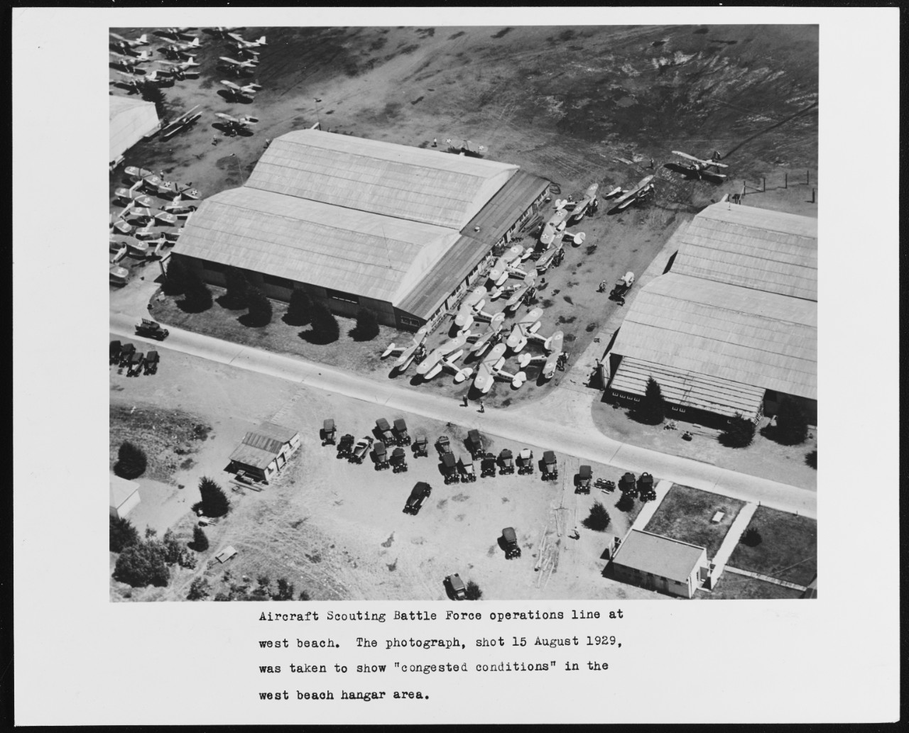 Aircraft Scouting Battle Force operations line, Naval Air Station, San Diego