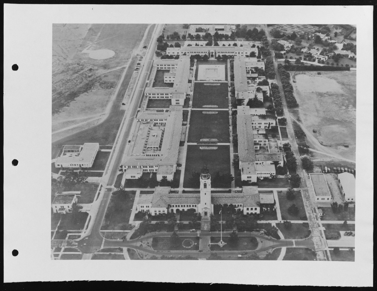 Naval Air Station San Diego Administration Building and barracks