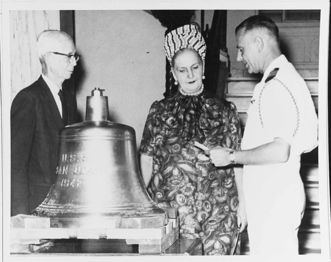 Presentation of USS SAN JUAN'S Bell