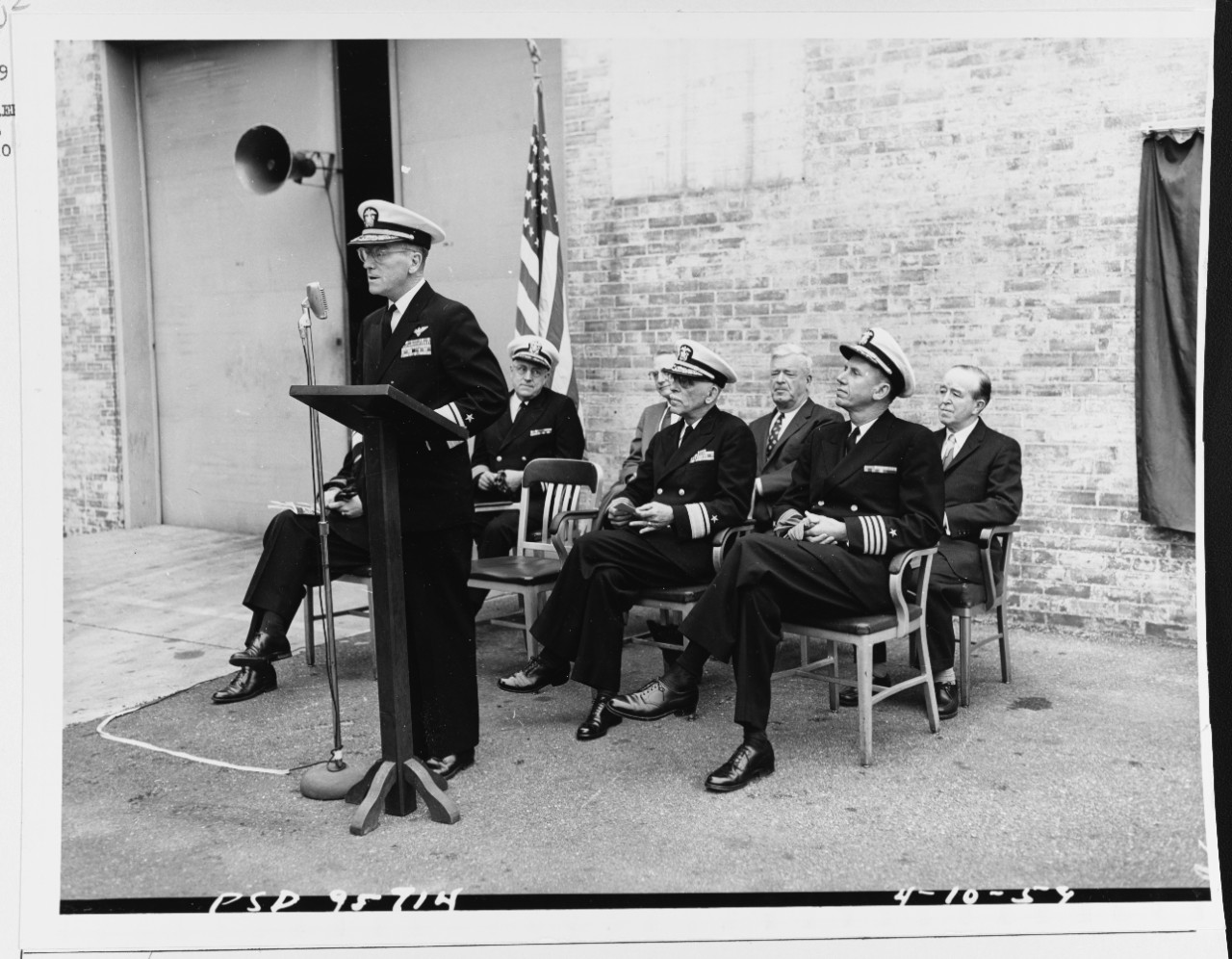 Rear Admiral R.E. Dixon Gives a Few Remarks