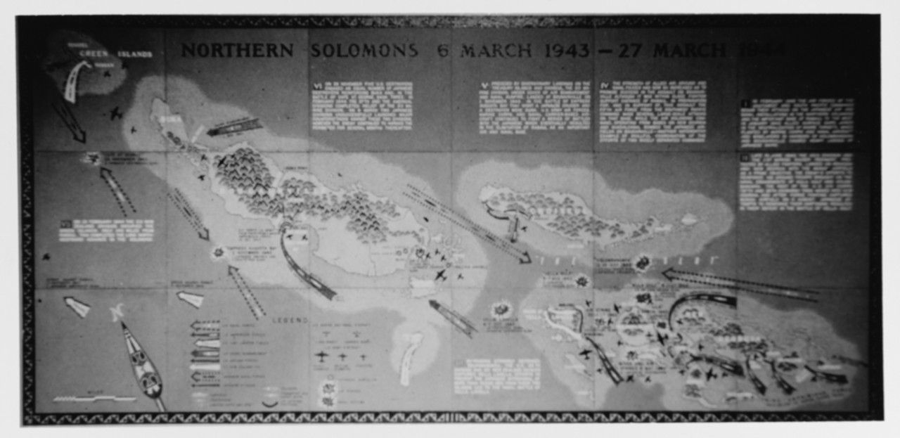 Northern Solomons World War II -- Battle Chart 6 March 1943 - 27 March 1944