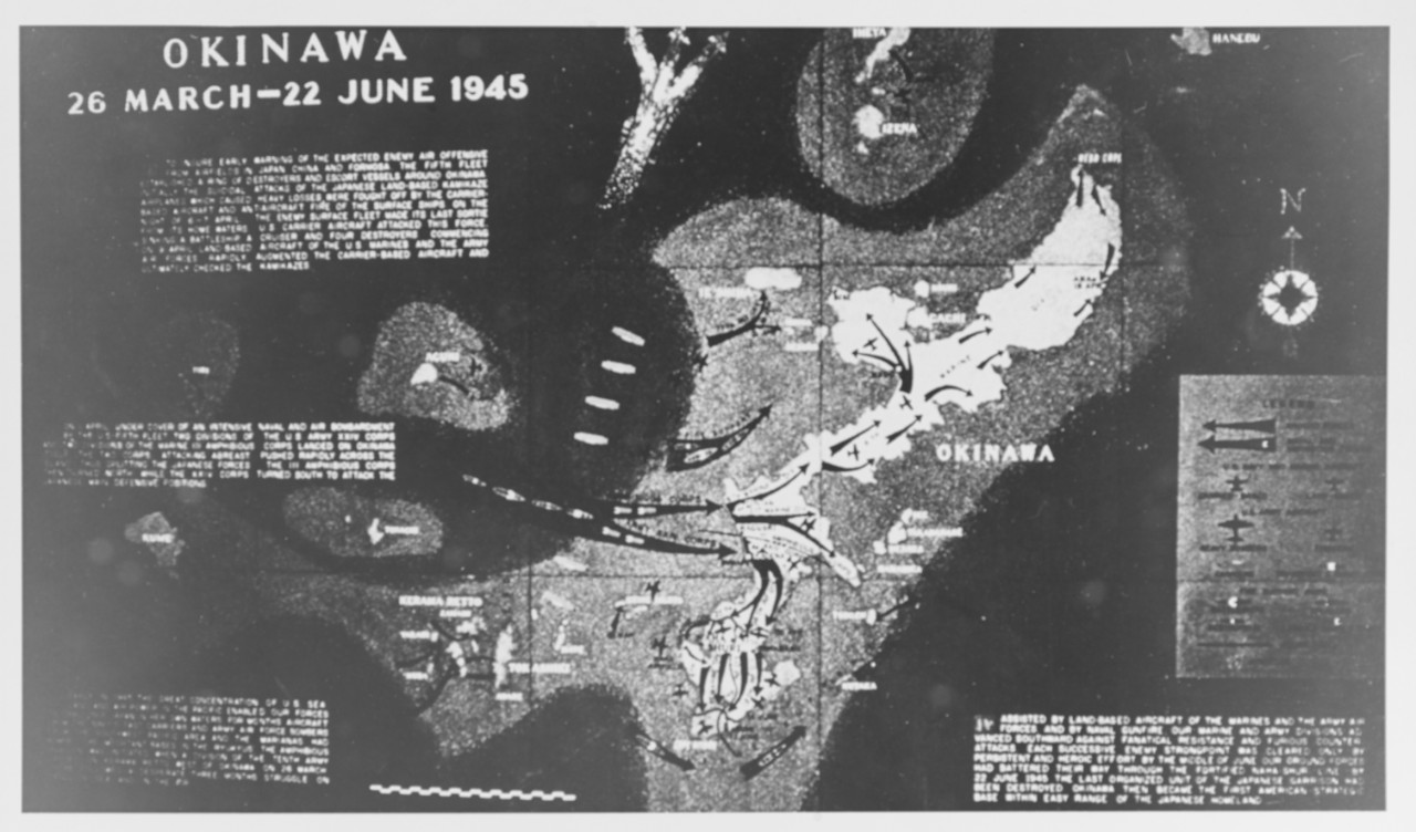 Battle of Okinawa 26 March - 22 June 1945 -- World War II Battle Chart