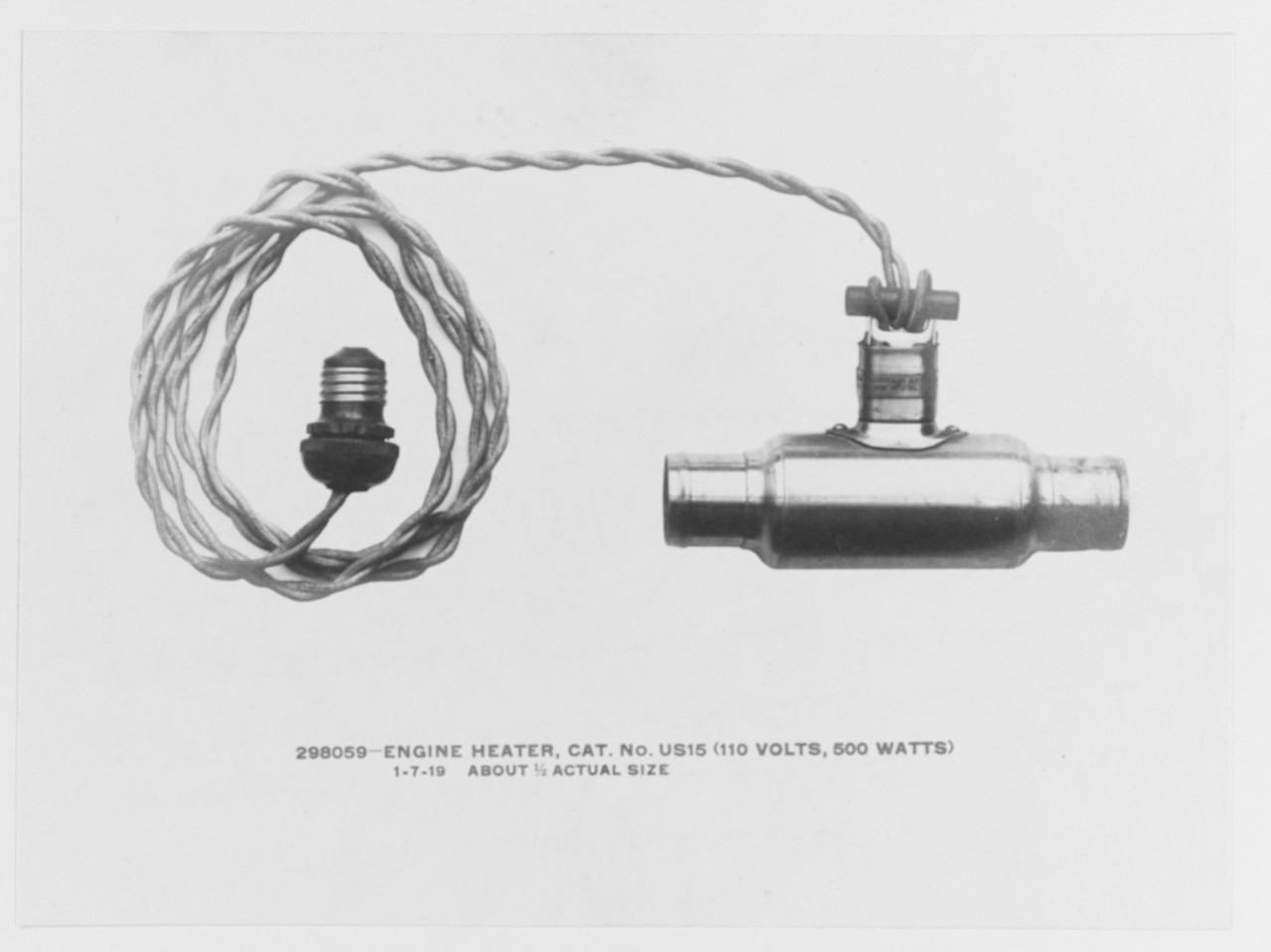 Engine Heater, Catalog No. US15
