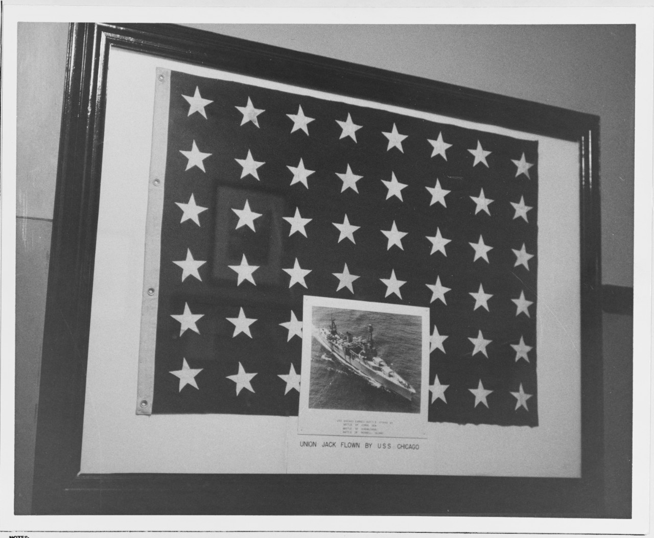 Union Jack Flown from USS CHICAGO (CA-29)