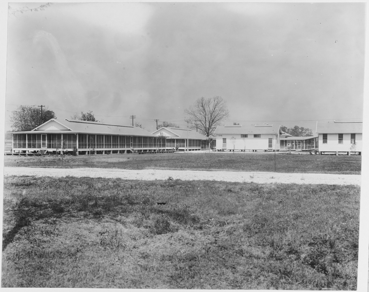 View of Nurses' quarters, Administration building, Laboratory and end of Ward A