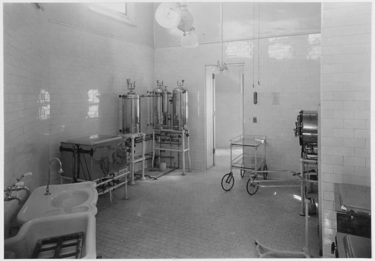 Operating Room in U.S. Naval Hospital, circa 1918