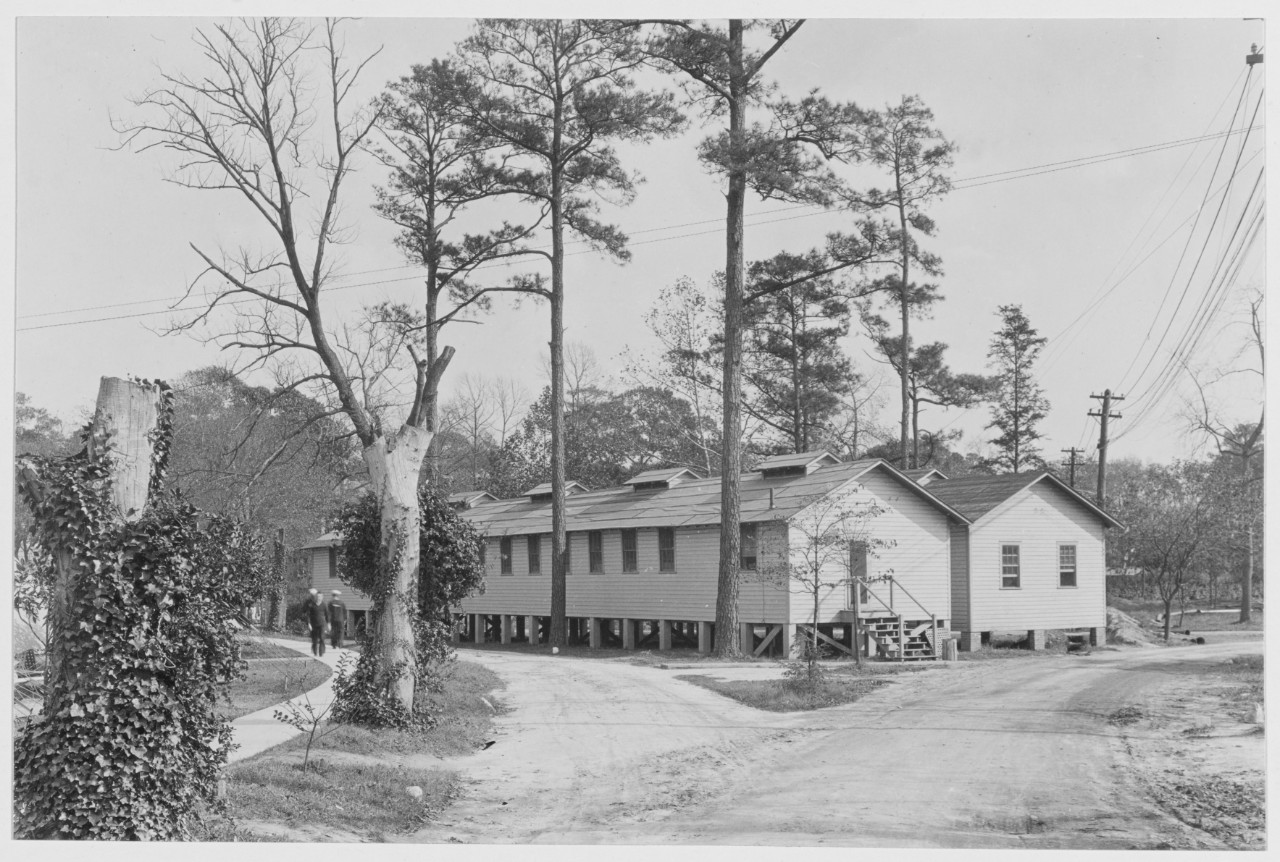 Type Barracks. U.S. Naval Hospital, Norfolk, Virginia. Circa 1918
