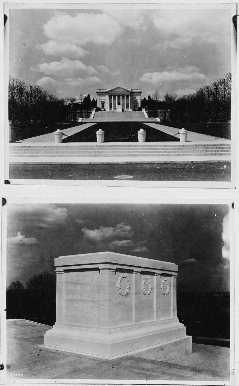Tomb of the Unknown Soldier, Arlington National Cemetery, Arlington, Virginia. 1937