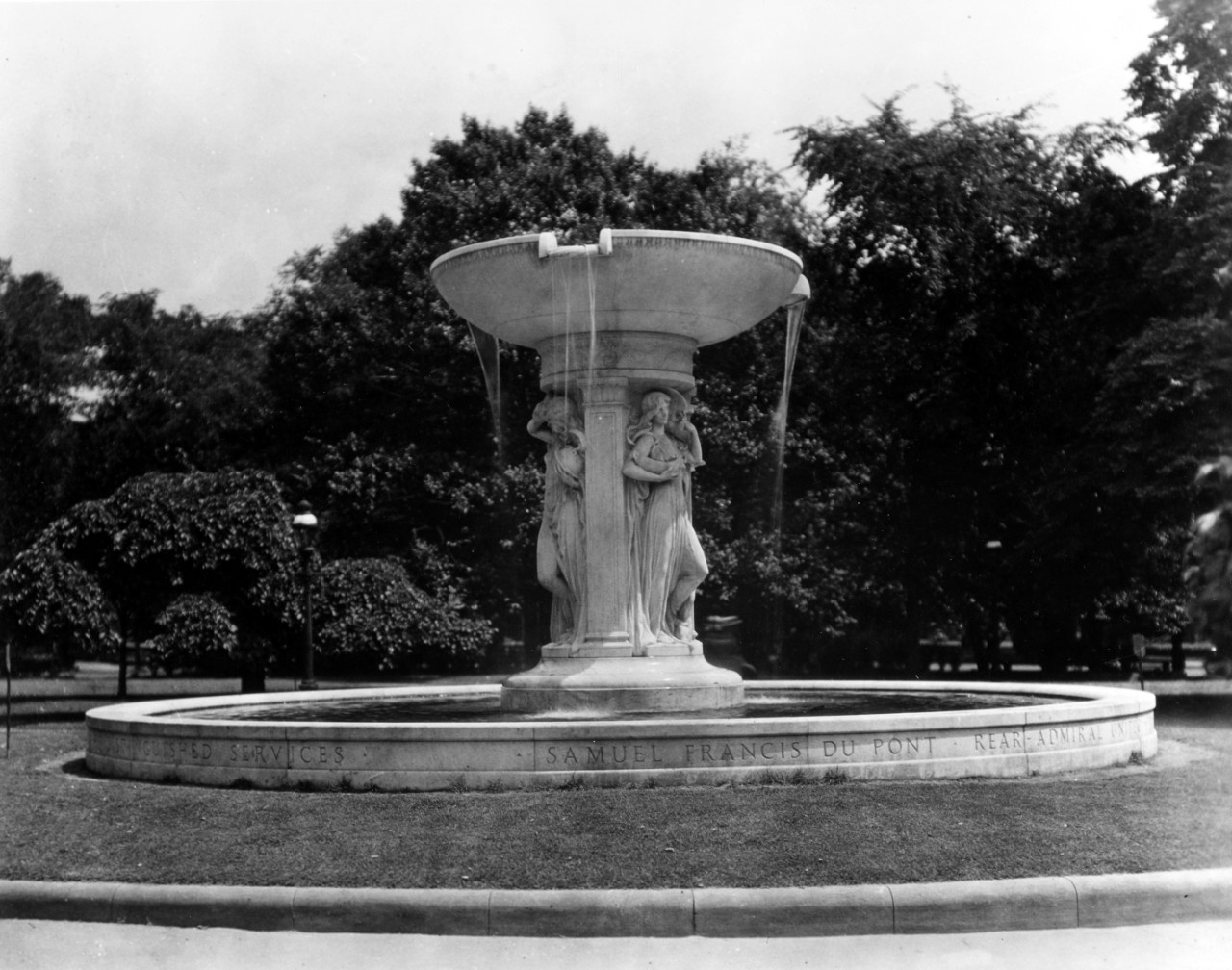 Dupont Circle Statue, Washington, D.C. Monument to Rear Admiral Francis Dupont, Civil War Admiral