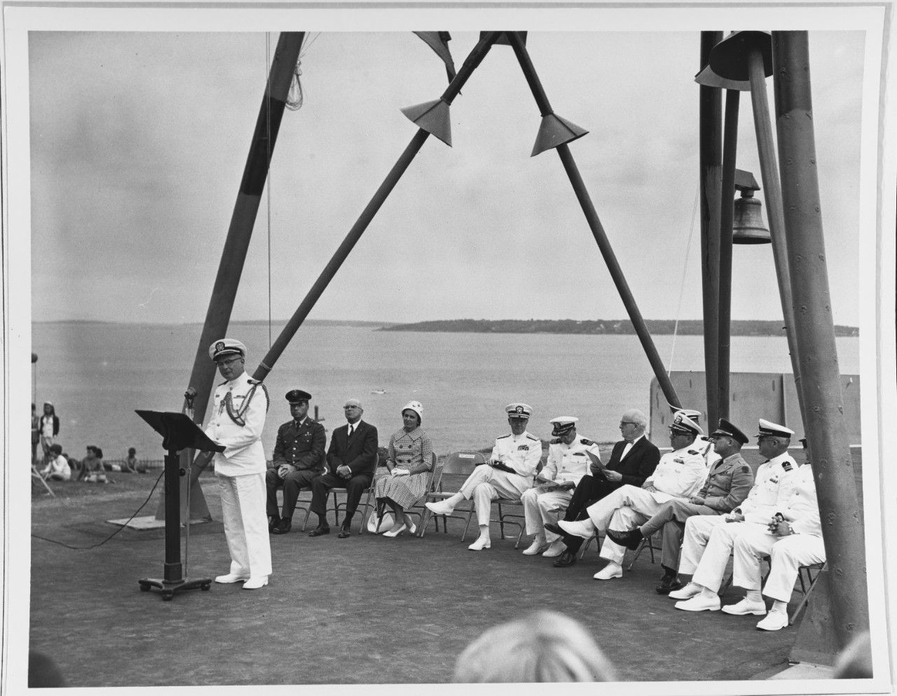 USS PORTLAND Memorial Dedication Ceremony, July 4, 1962