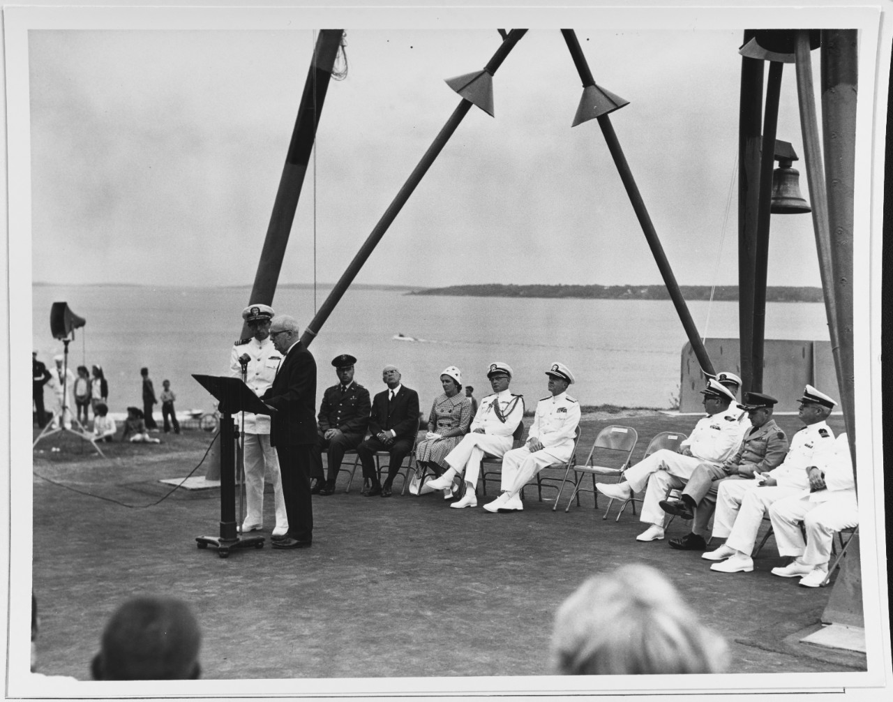 USS PORTLAND Memorial Dedication Ceremony, July 4, 1962