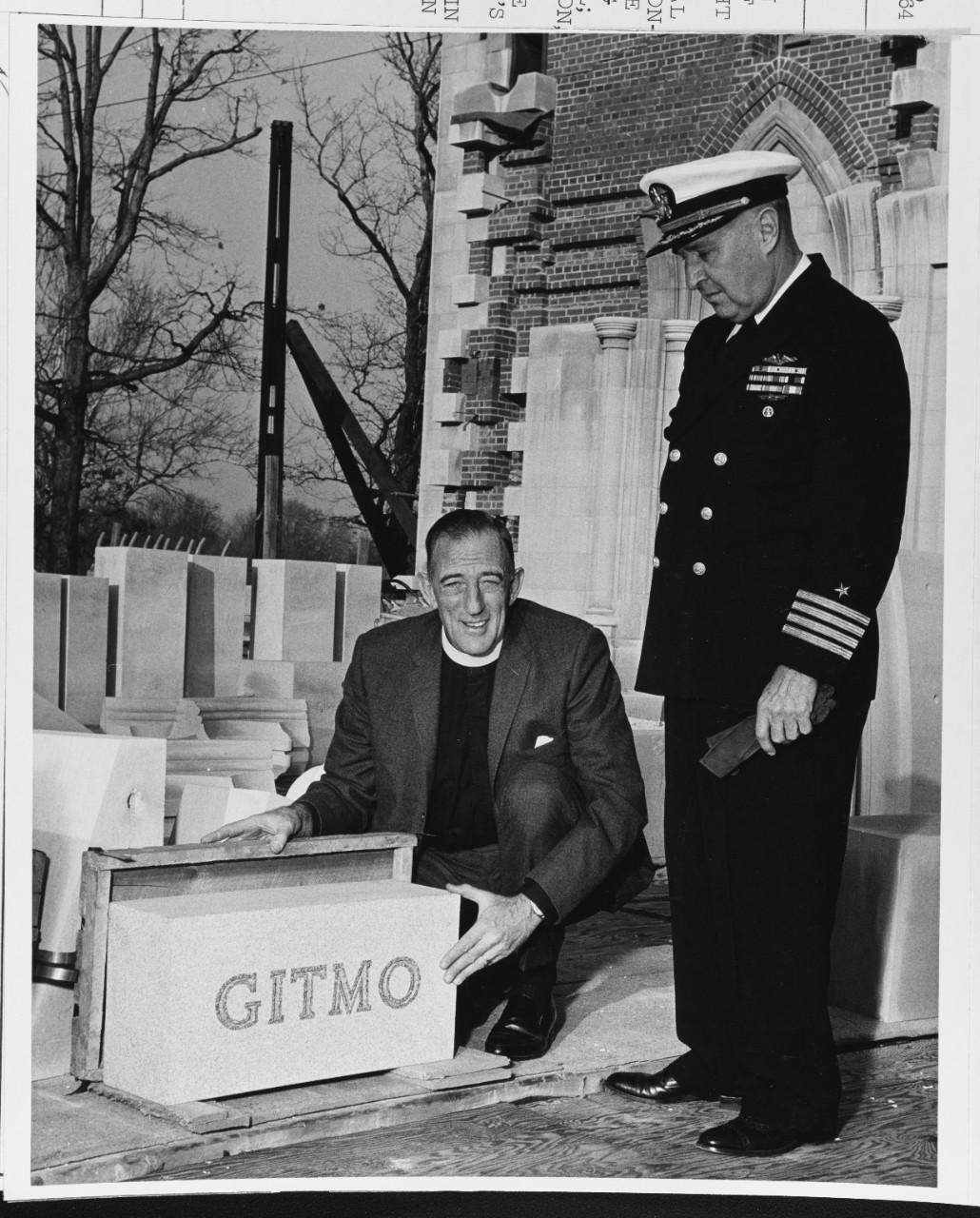 Captain F. Kent Loomis, USN (Ret.) and the Right Reverend Francis B. Sayre, Jr. Reconstruction of Washington National Cathedral