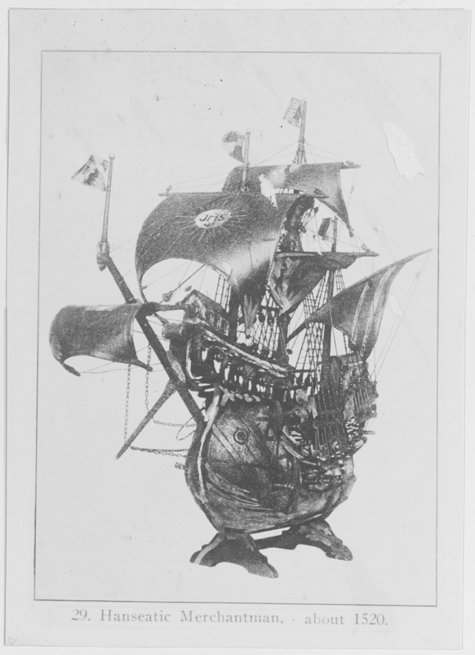 Model of Hanseatic Merchantman Ship, about 1520