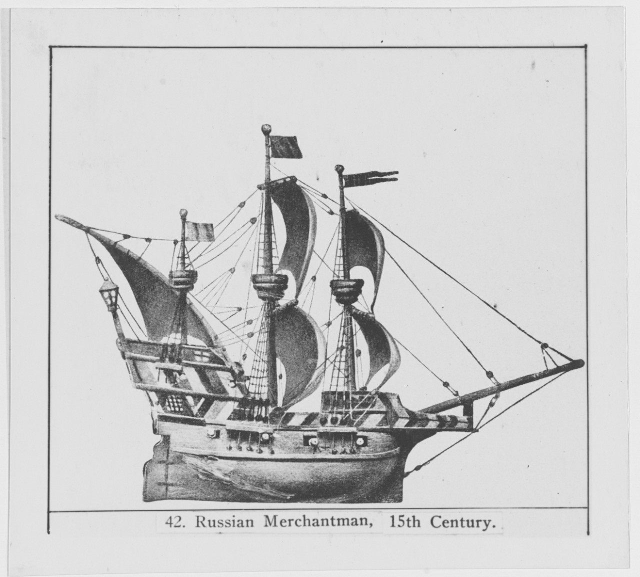 Model of Russian Merchantman, 15th Century