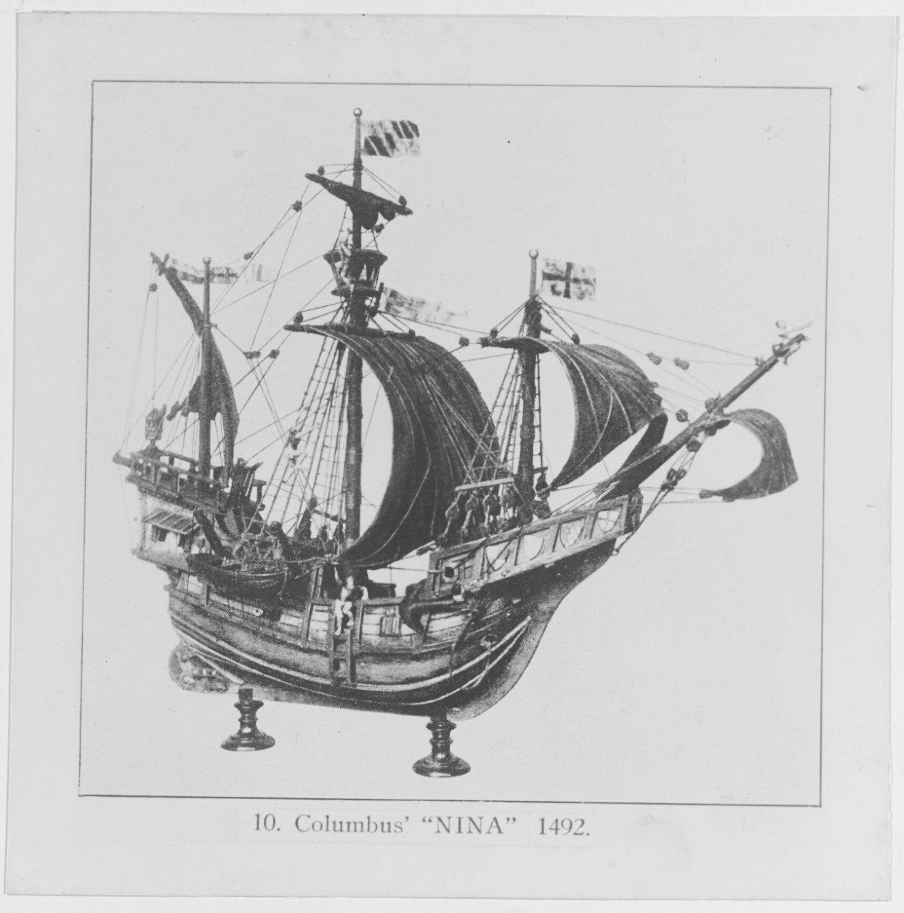 Model of a Spanish Ship Columbus' NINA. 1492