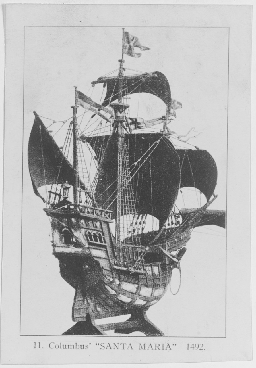 Model of a Spanish Ship Columbus' SANTA MARIA. 1492