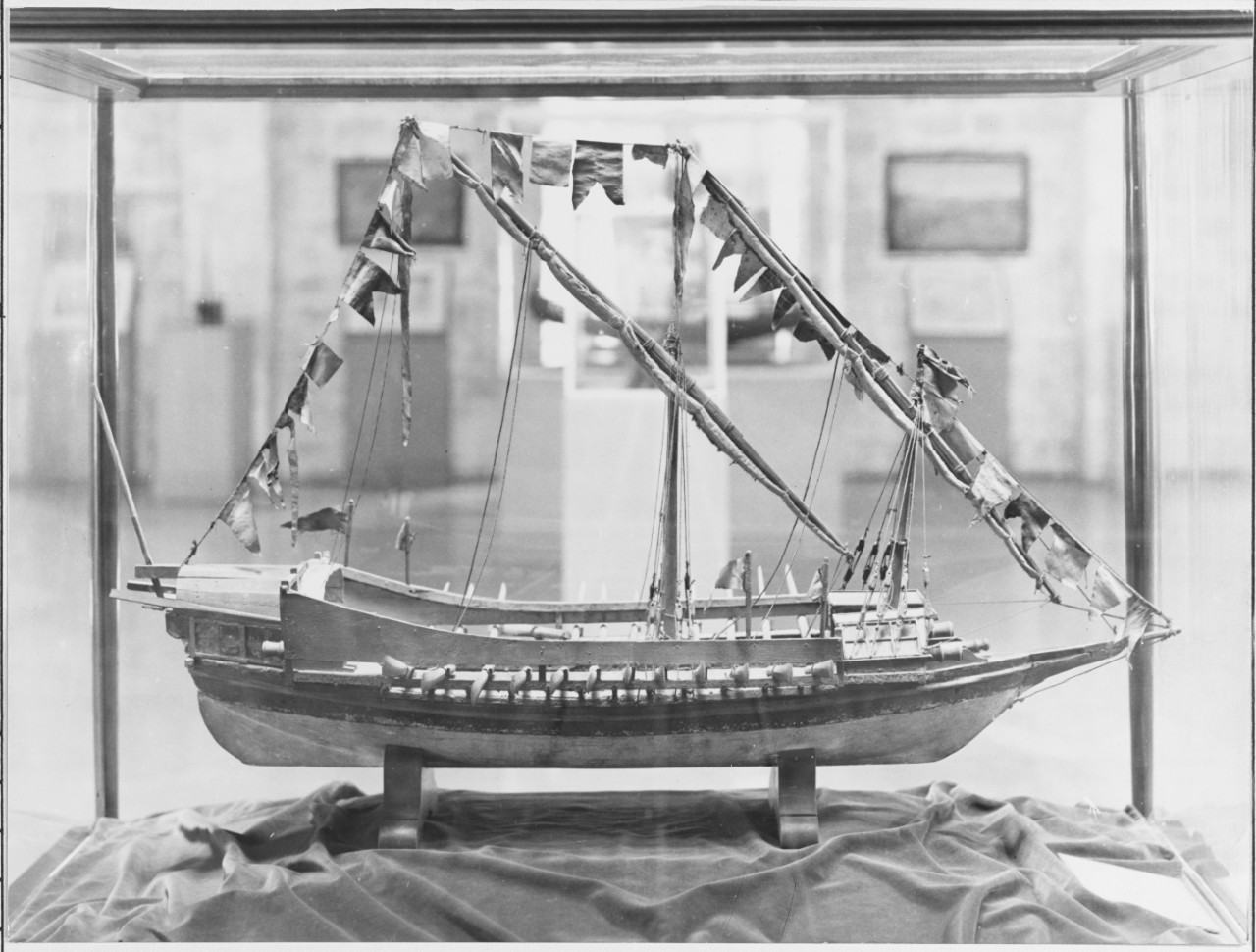 Model of Spanish Ship GALERA DE LEPANTO, 16th Century.