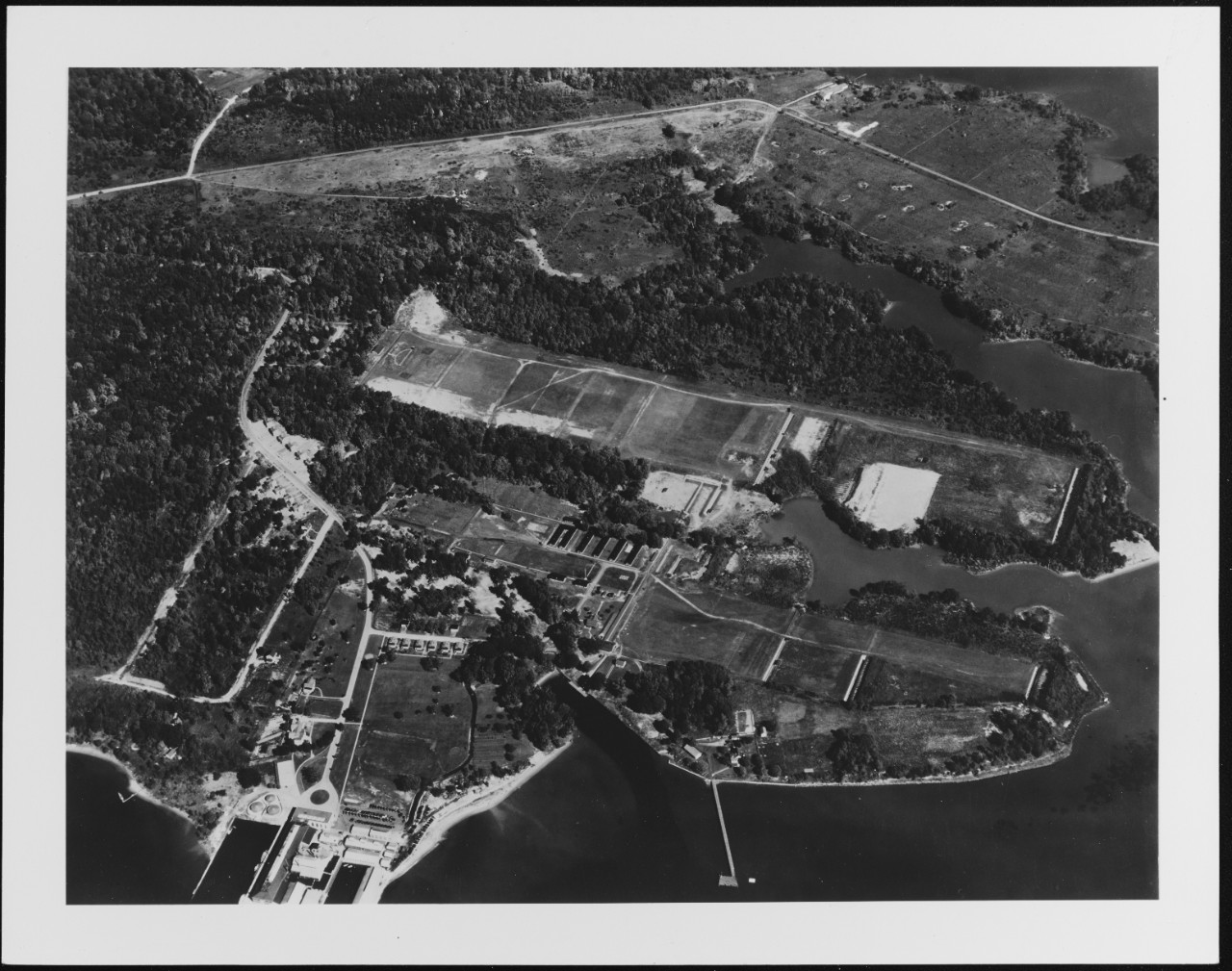 Aerial view of U.S. Naval Academy U.S. Naval Air Station, Anacostia, Washington, D.C.