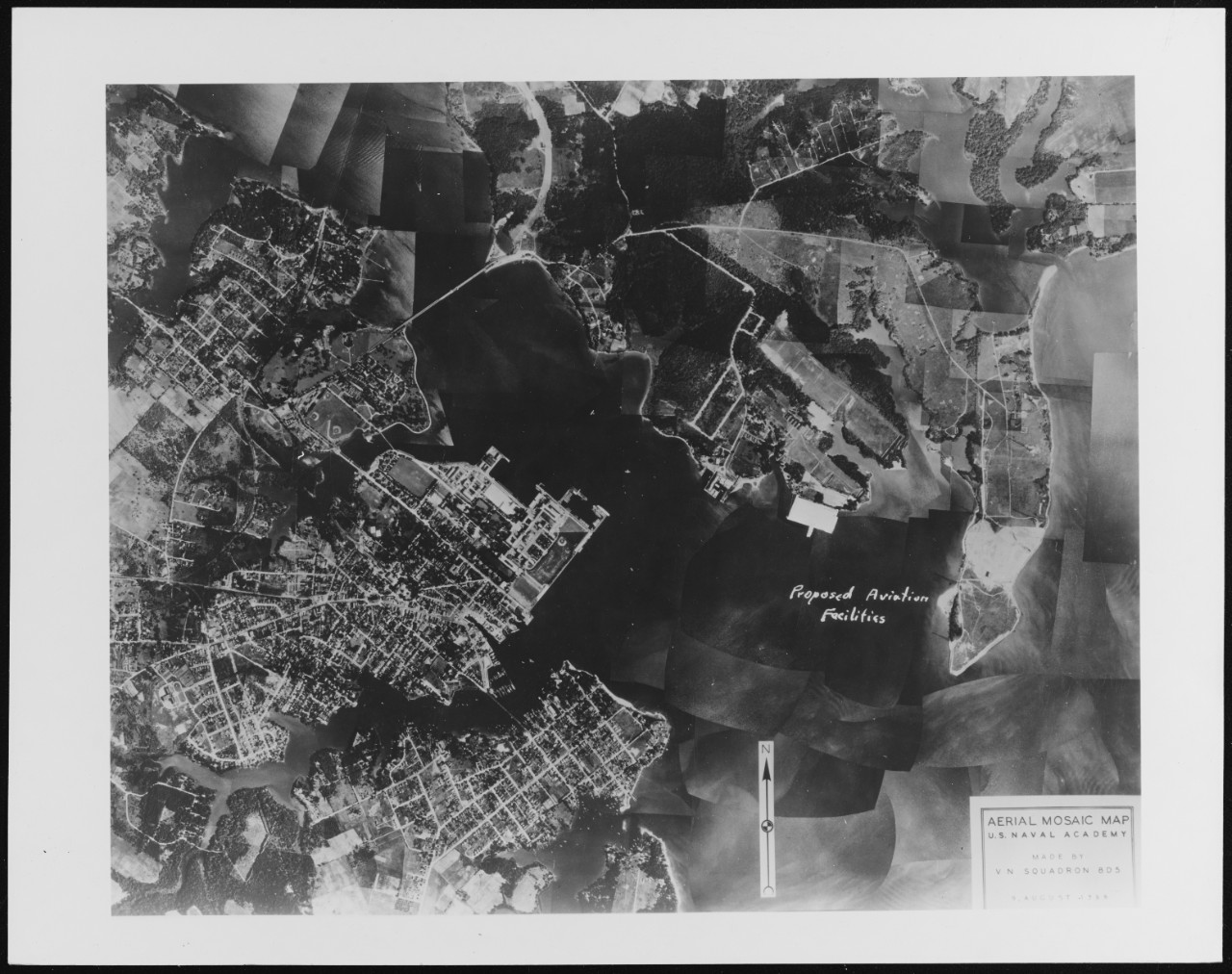 Area for proposed Air Station at U.S. Naval Academy. Anacostia, Washington, D.C. August 9, 1938