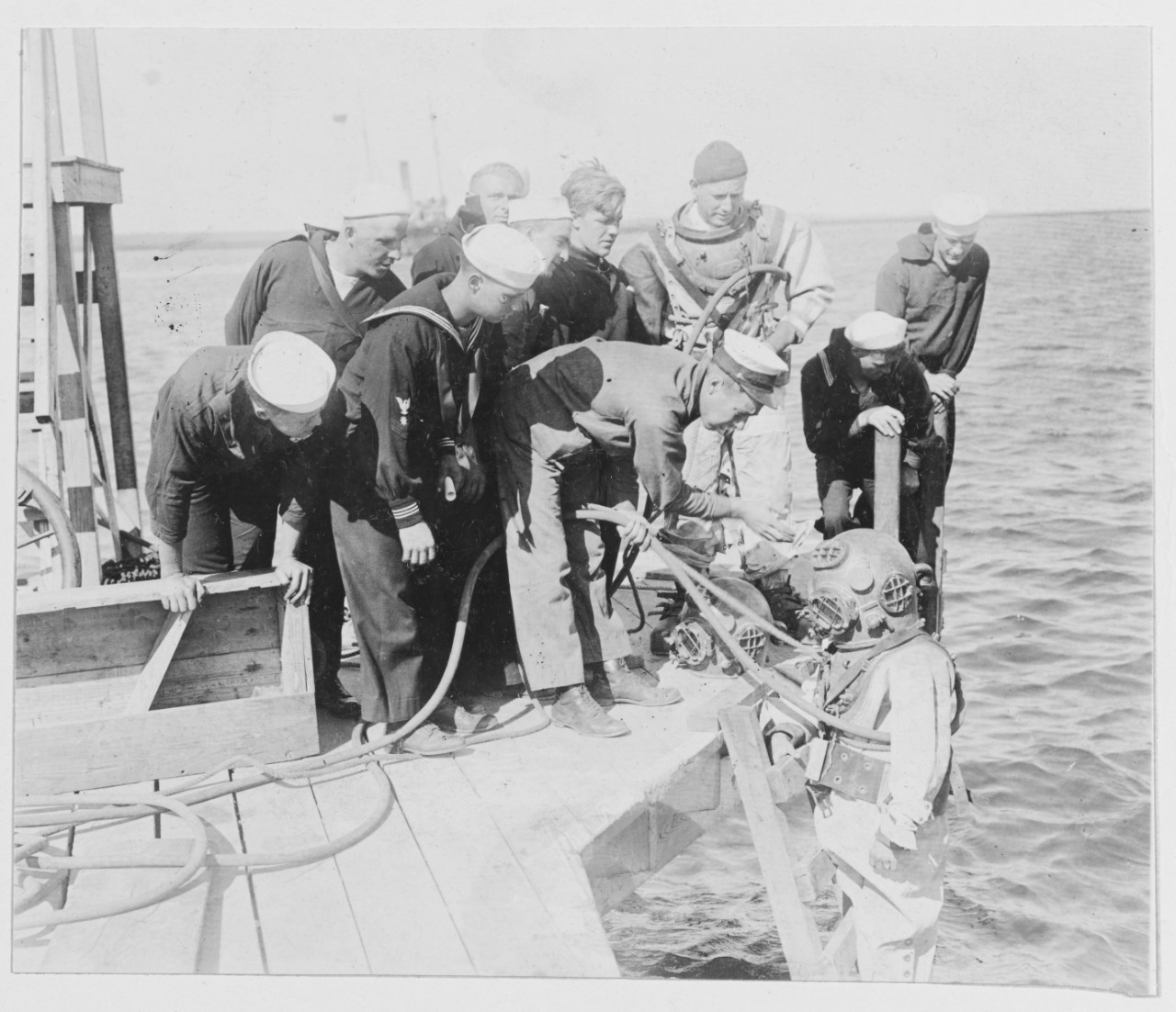 A class in diving, Cape May (Sewells Point), New Jersey