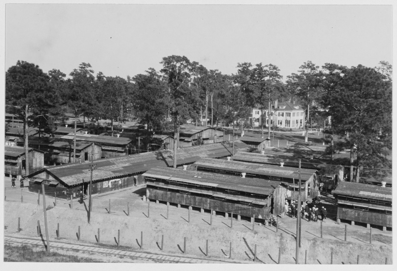 Birdseye view of the Fourth Regiment of the U.S. Naval Training Camp, Charleston