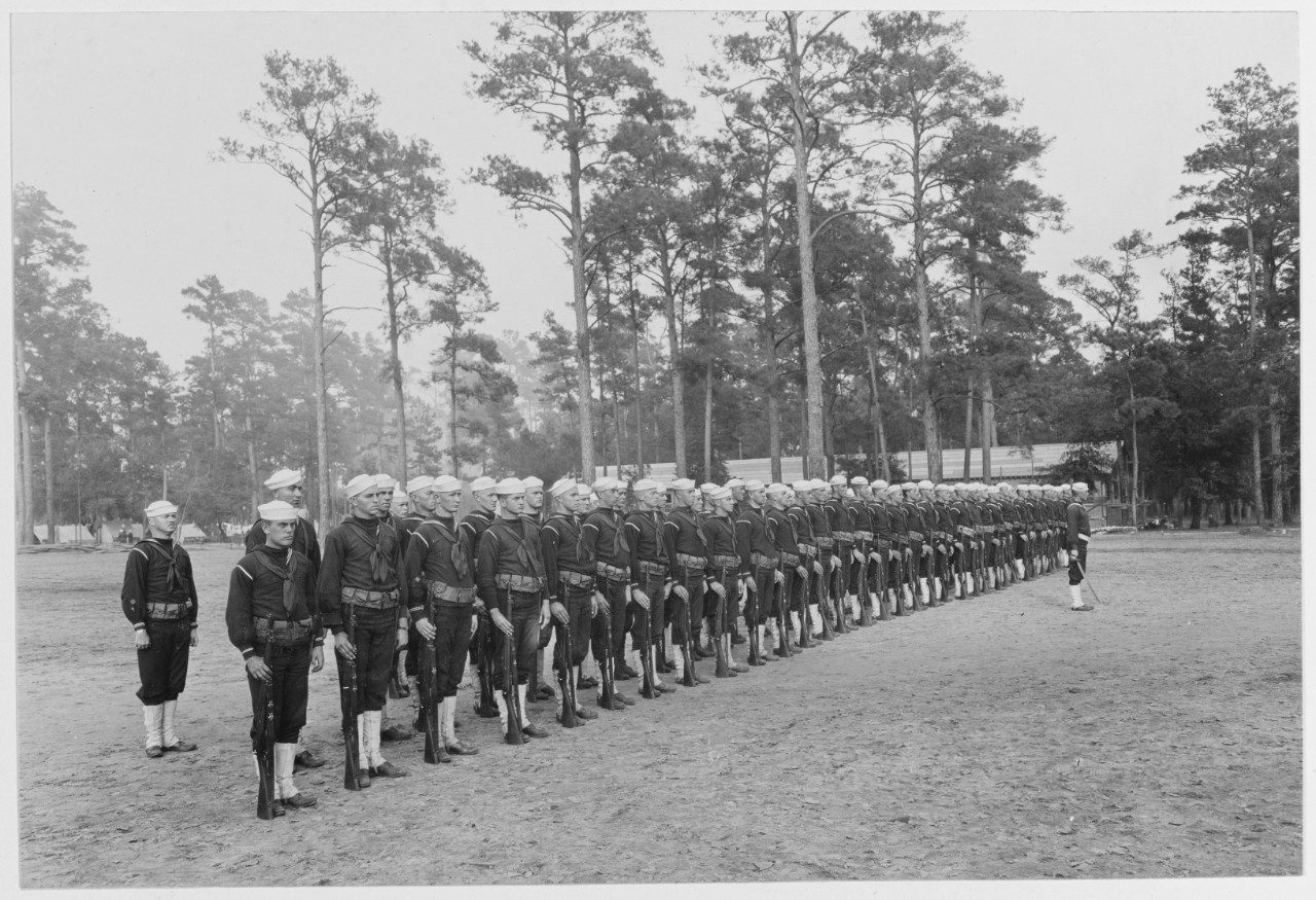 Seaman Guards at Attention.  U.S. Naval Training Camp, Charleston, South Carolina. December 4, 1918