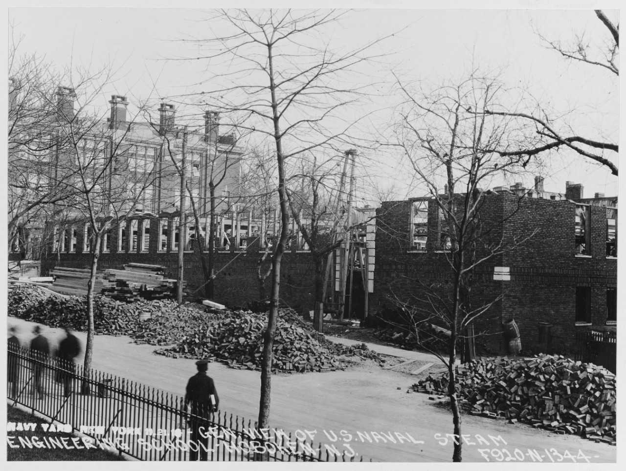 General view of grounds for U.S.N. Steam Engineer School. Hoboken N.J.