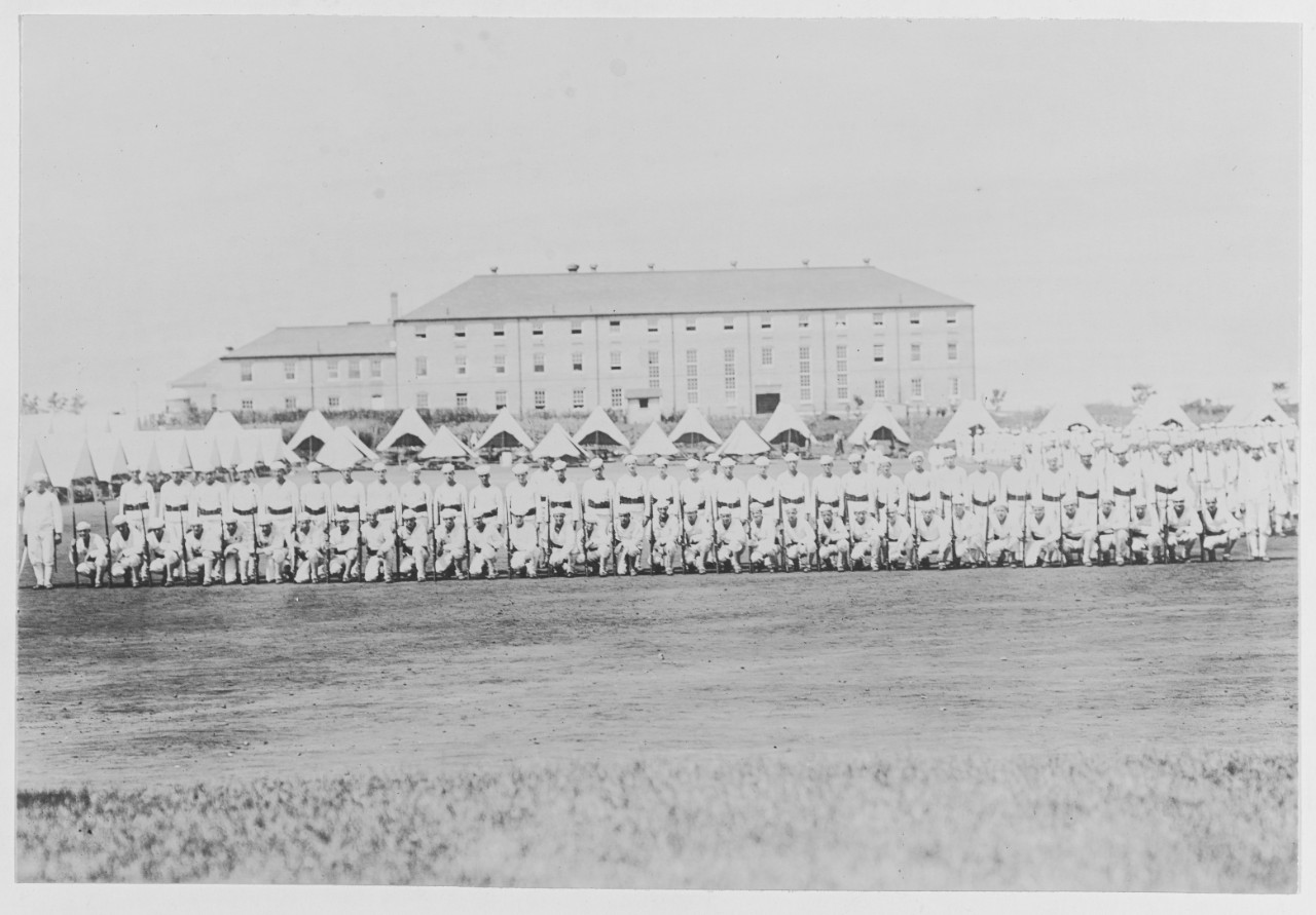 Fifth Regiment on field, Naval Training Station R.I