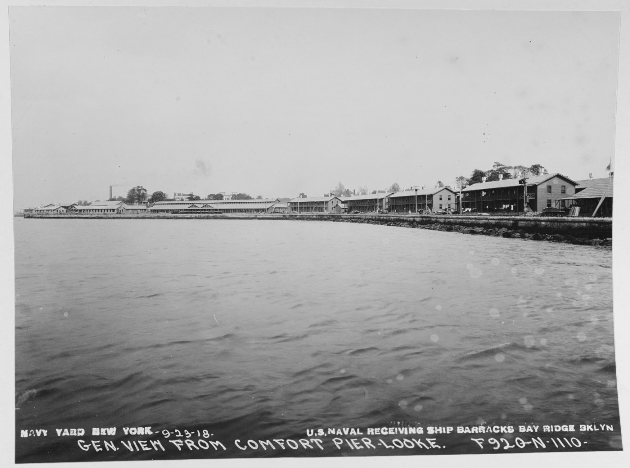 USN receiving ship barracks, Bay Ridge, Brooklyn.