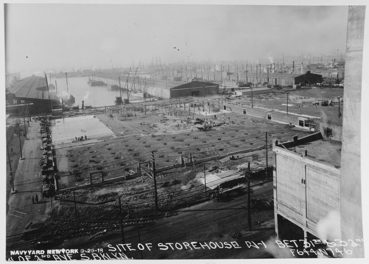 Site of storehouse W-1 between 31st and 32nd W. of 2nd Ave
