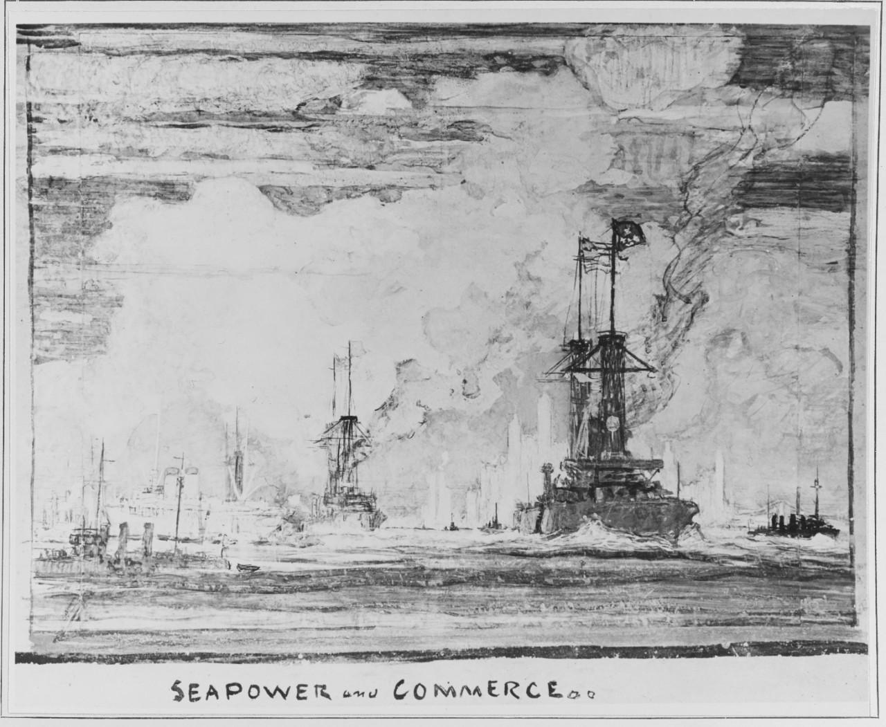 Seapower and Commerce -painting