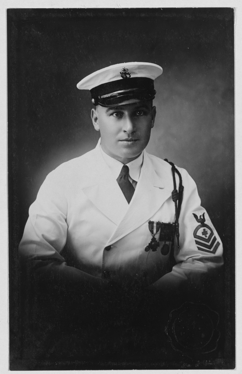 Mangold Morton Henry. Ph. M. USN. (Navy Cross)