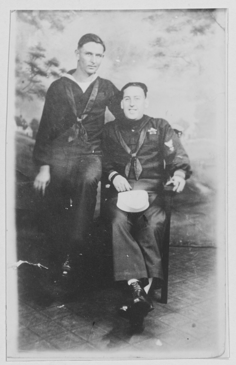 Vail, William T. Eng, 2 nd class. (District service medal) Man on left.