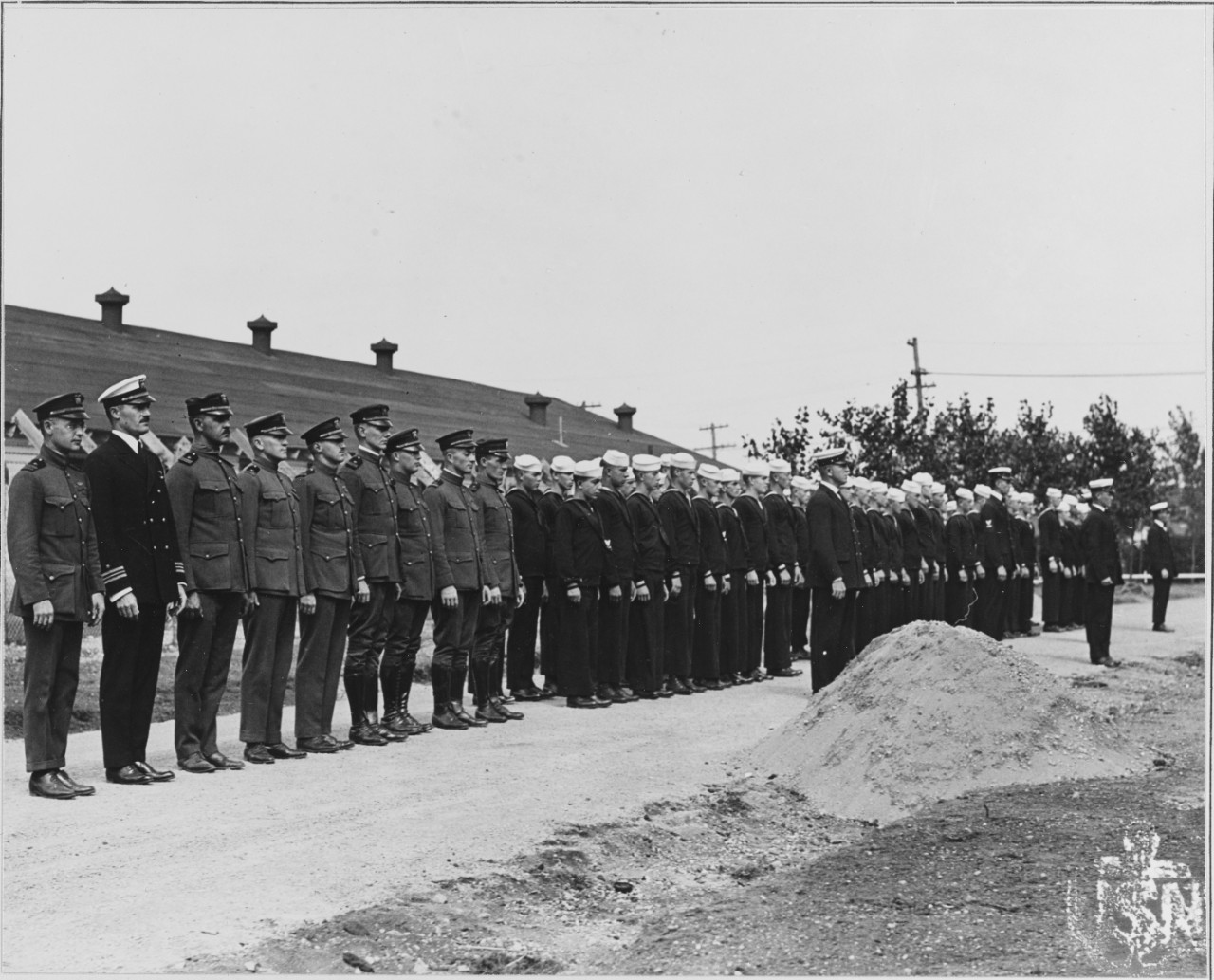 Officers and crew at Minela