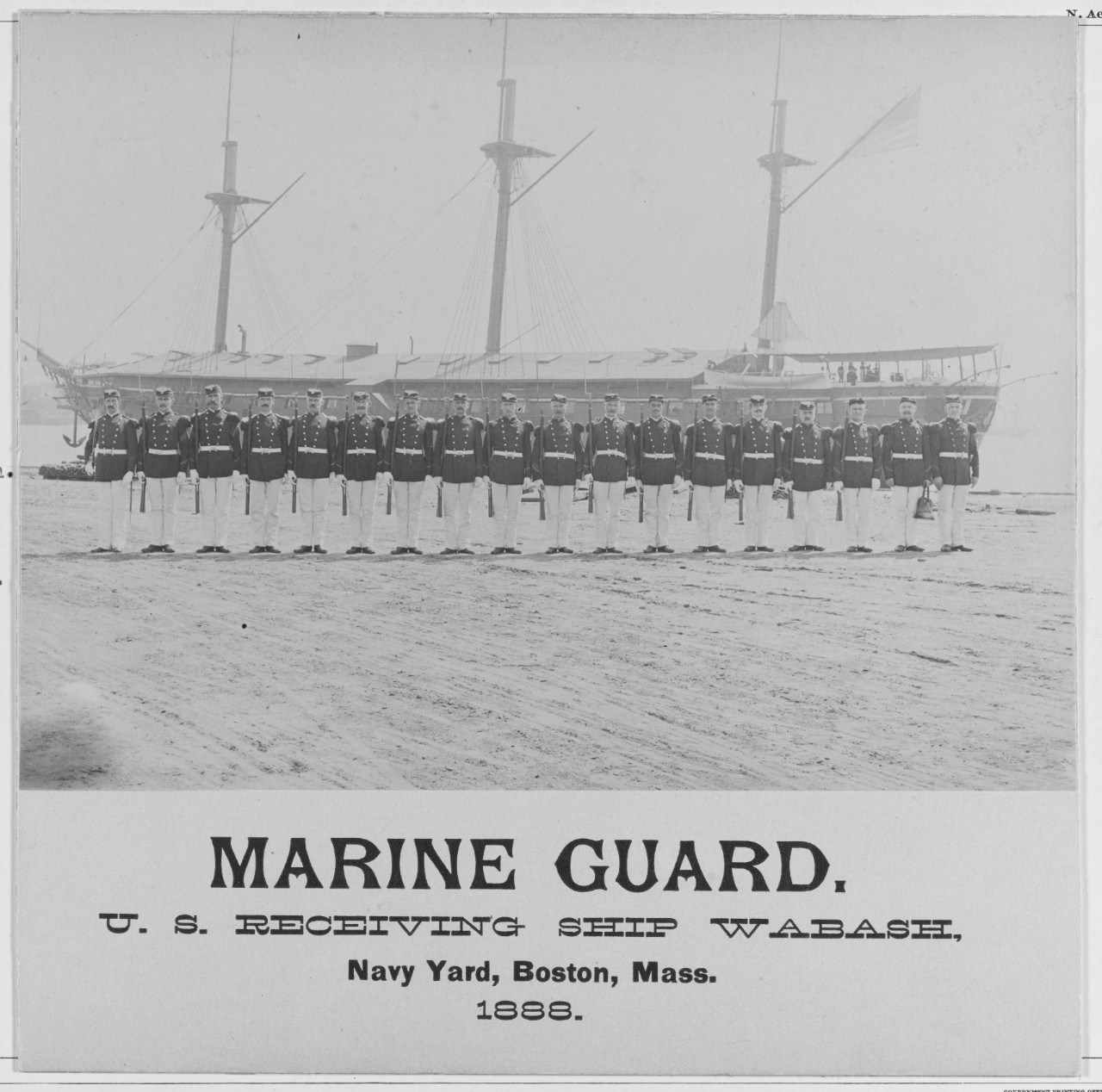 Marine Guard U.S. receiving ship WABASH