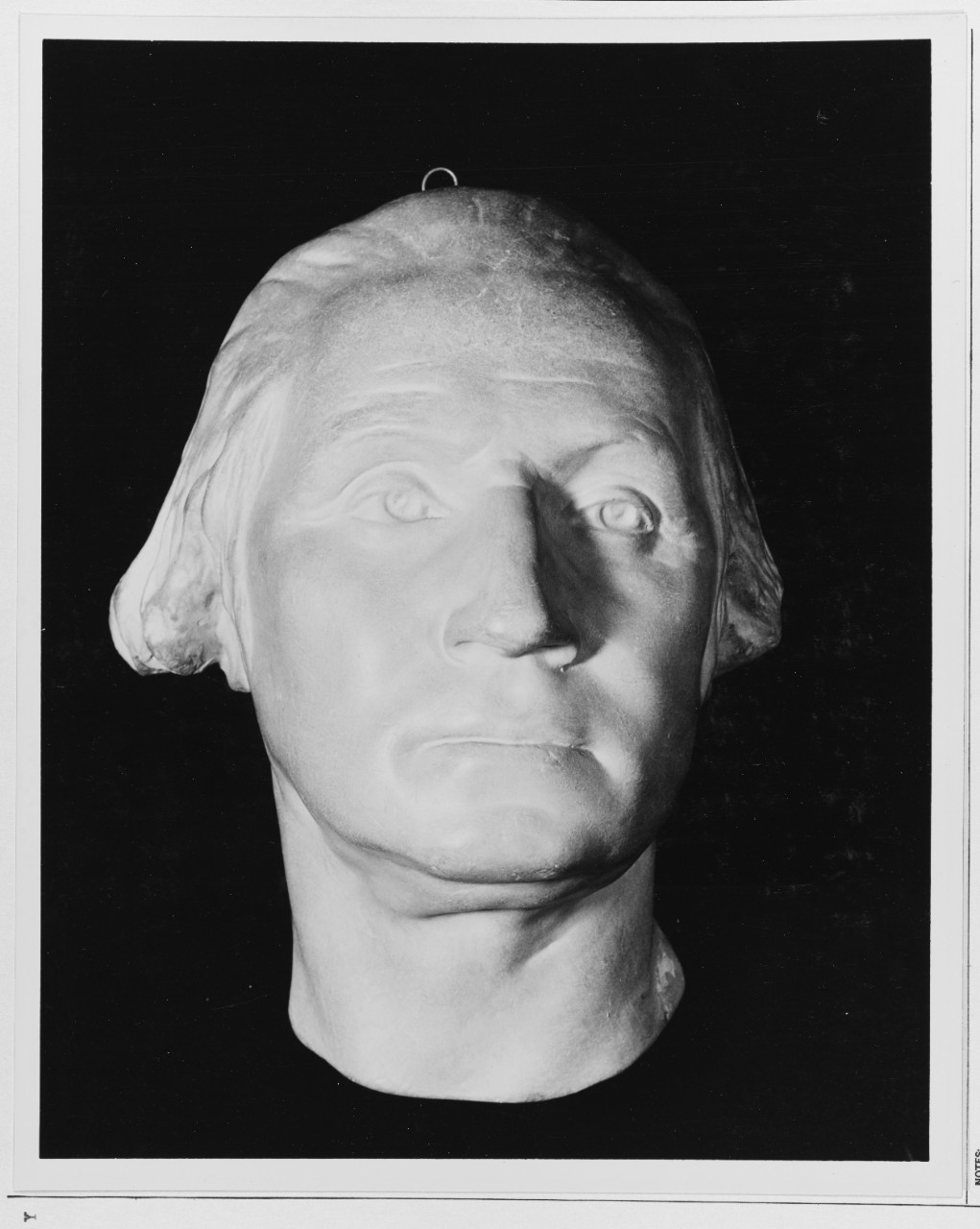 Bust of head of George Washington