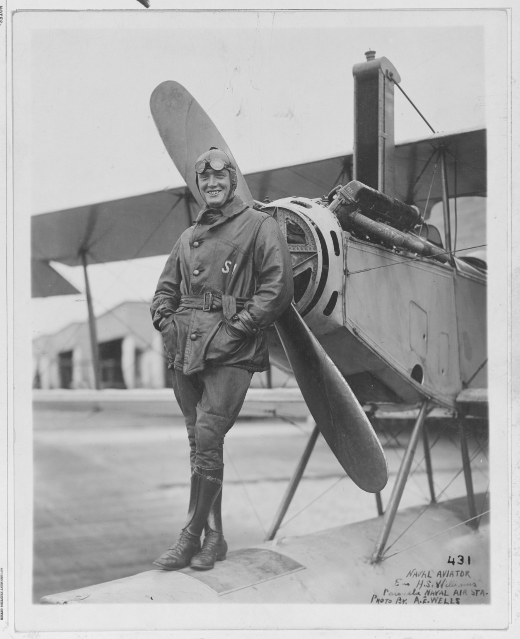 Williams, H. S. Ensign, Pensacola Air Station. World War.