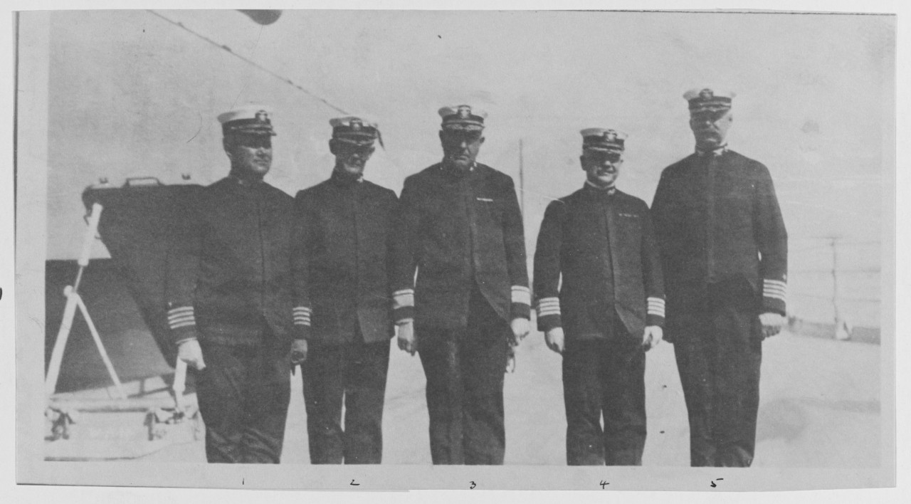 Commanding officers sixth battle squadron North Sea.