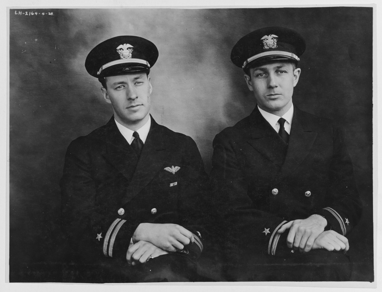 Lt. Richardson, J.C. and Bradley M.M Lt. (jg) USN Aviators, 1929