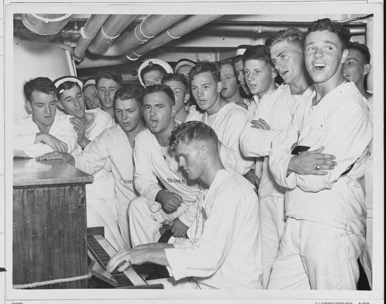 End of midshipman's cruise. 1937.