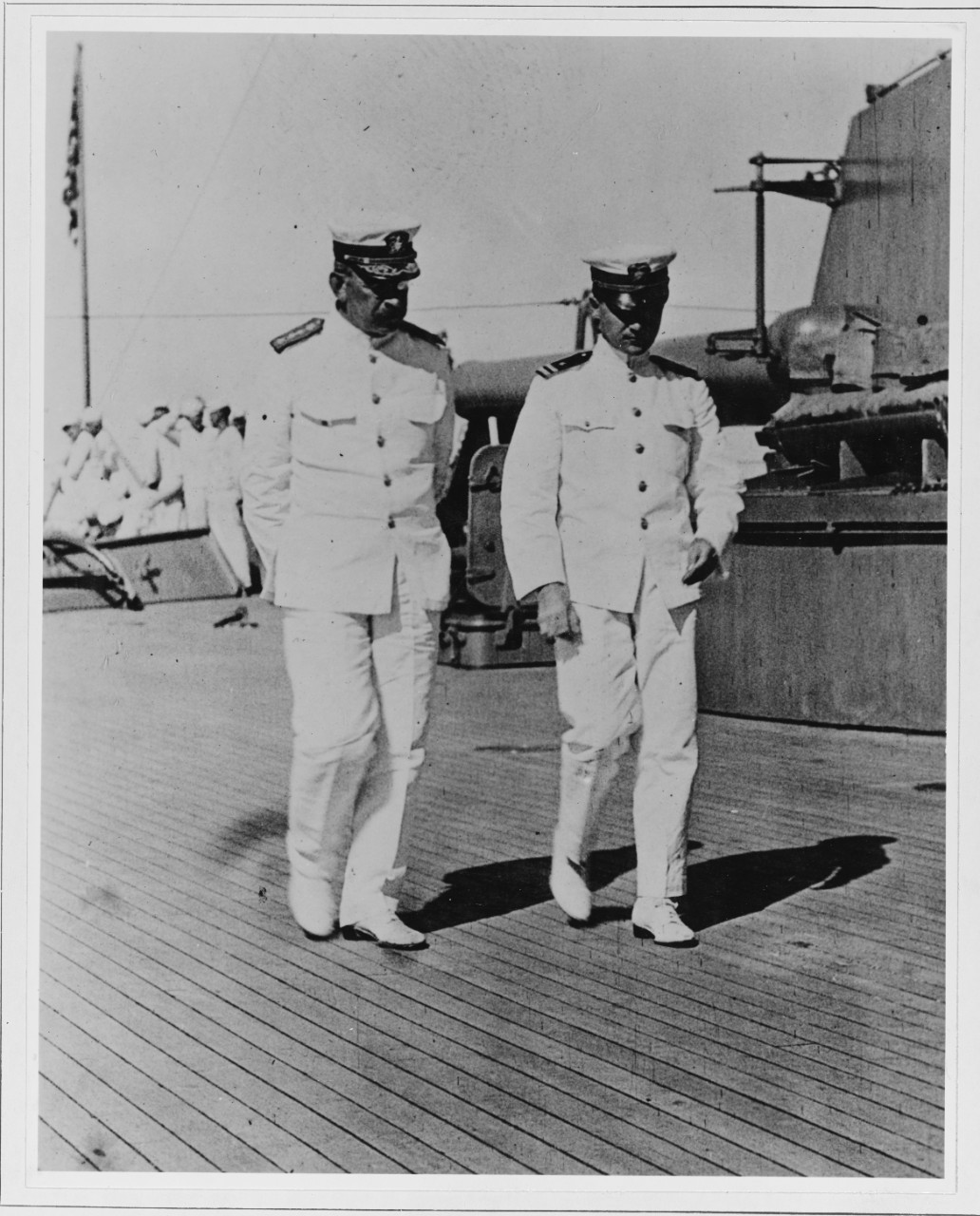 Admiral Frank Friday Fletcher, U.S.N. (USS WYOMING)-AG-17 and LT. W.R. Furlong, U.S.N.
