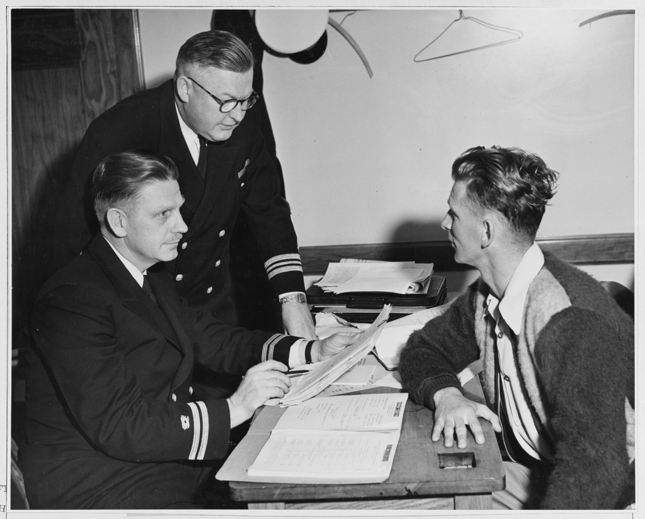 Lieut. Willis B Hayes Jr. (CEC), USNR, of the Bureau of Navigation, Washington, D.C.