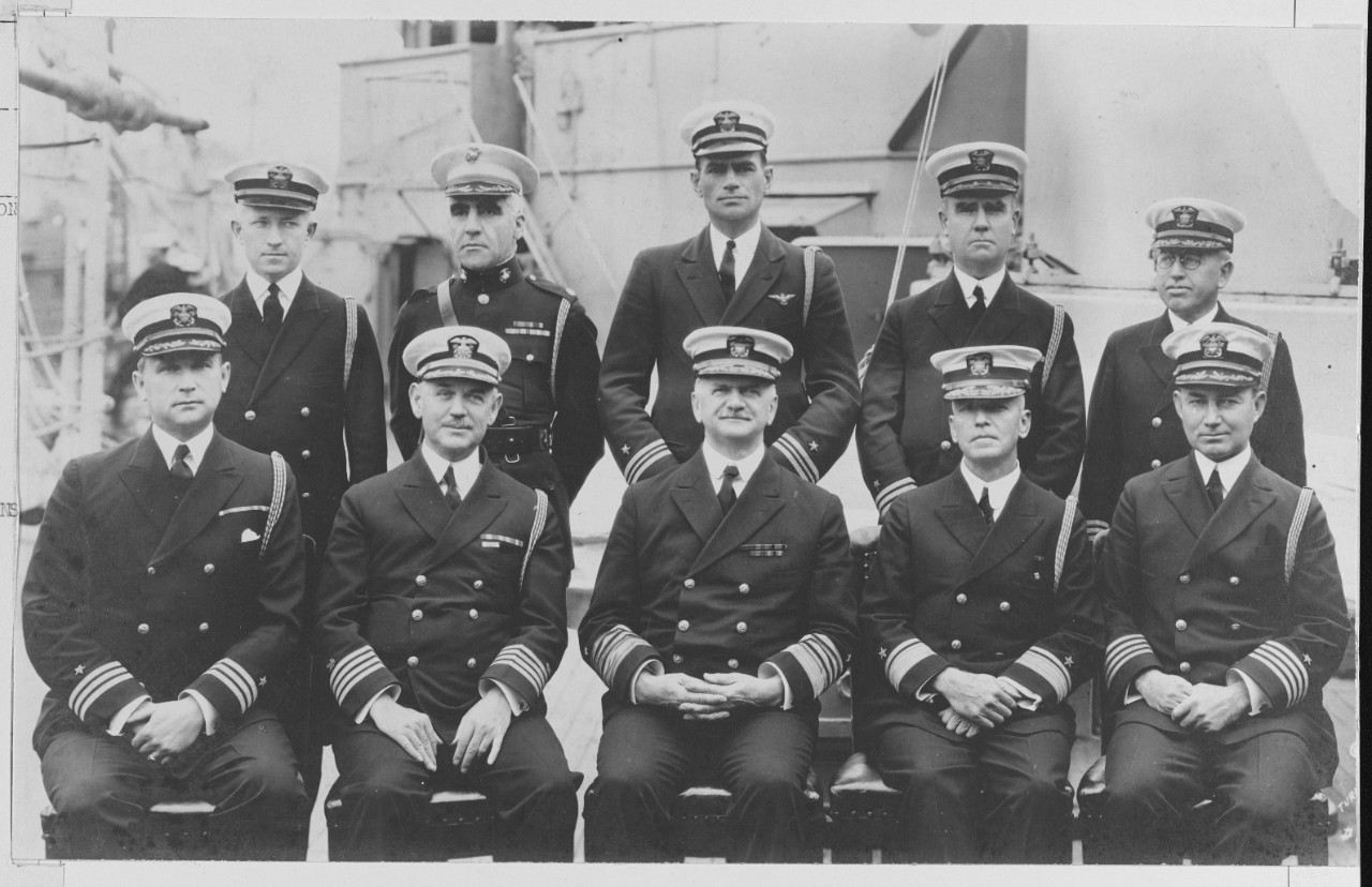 Staff of Commander in chief United States Fleet 1923-1925, Admiral Robert E. Coontz, USN