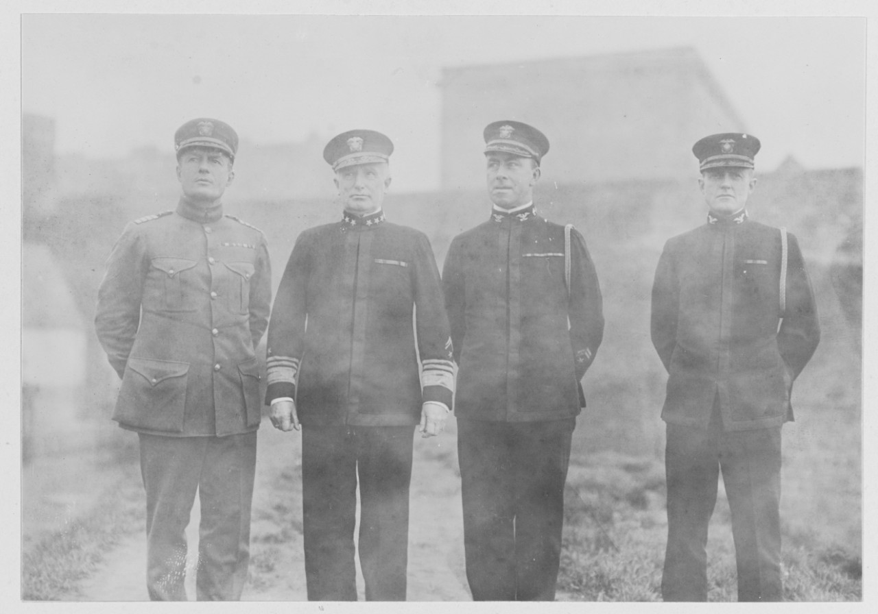 Vice Admiral H. B. Wilson and staff.