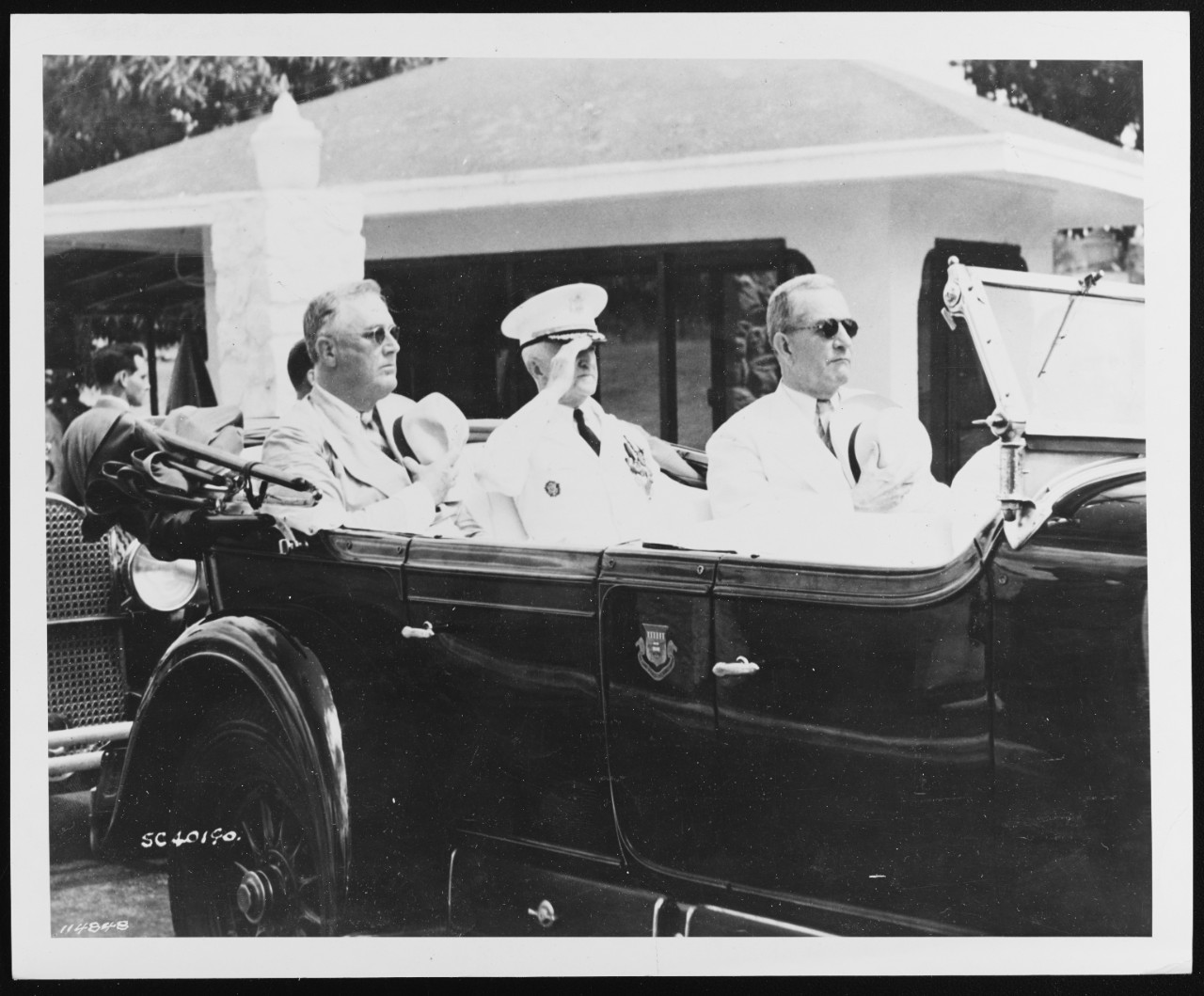 President Roosevelt,  Major Daniel Van Voorhes and Governor S. Redley