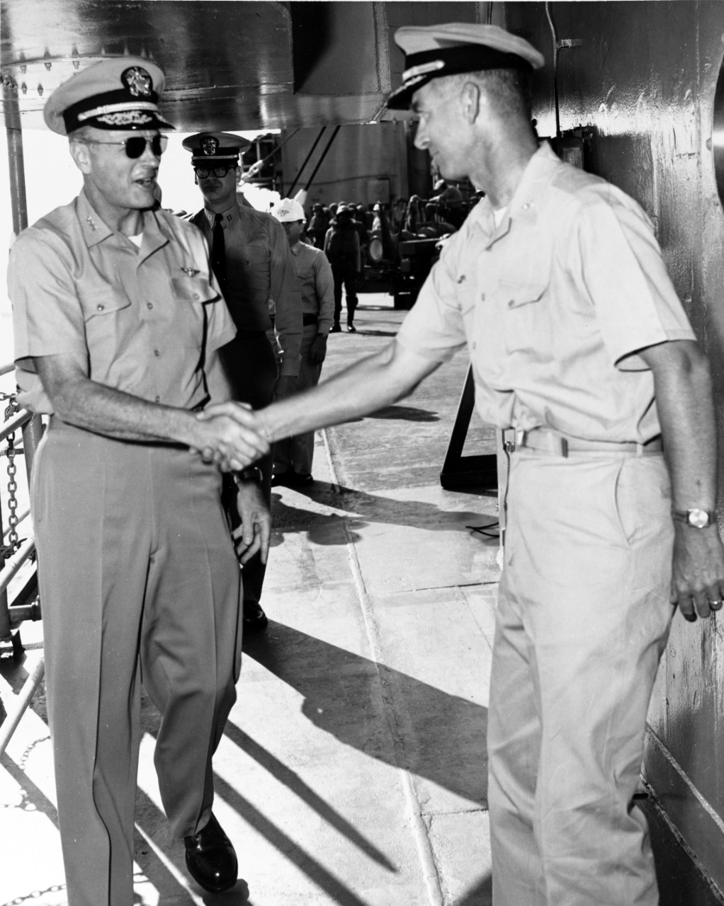 Vice Admiral Ashworth And Captain Petersen