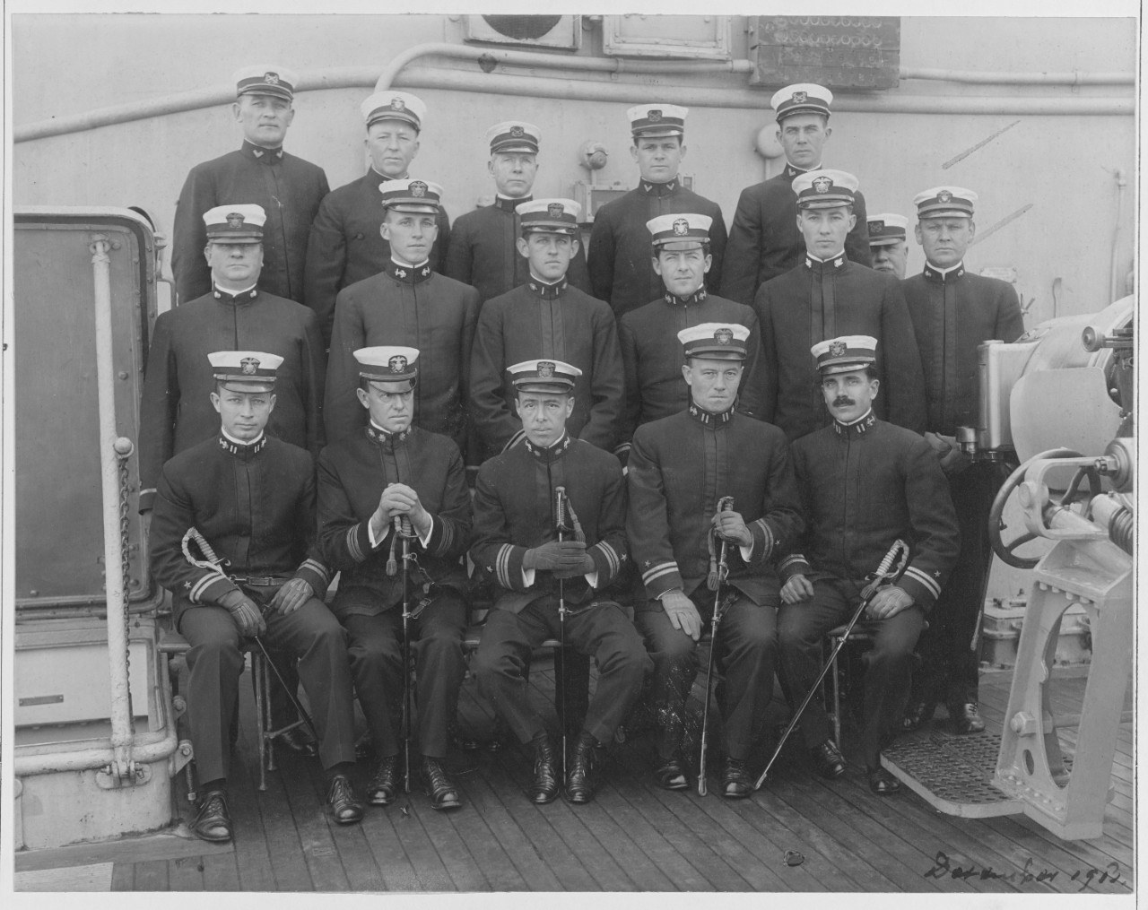 USS ST. LOUIS 1913 officers