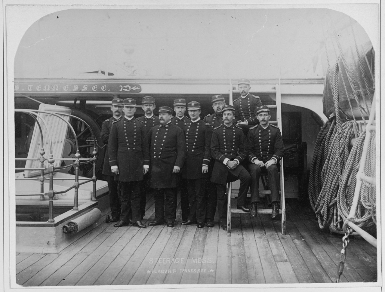 Officers steering mess USS. TENNESSEE.