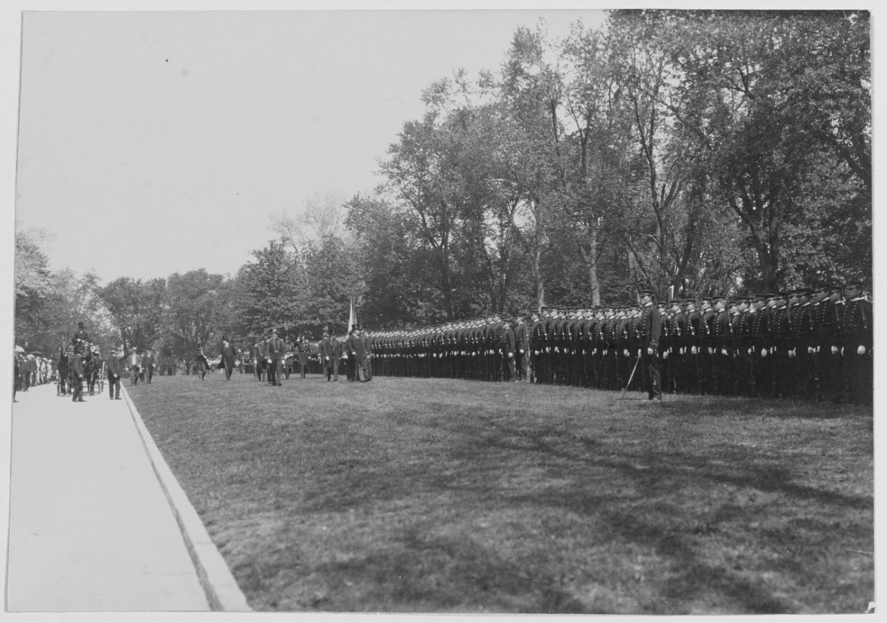 President Roosevelt inspecting cadets 1905.