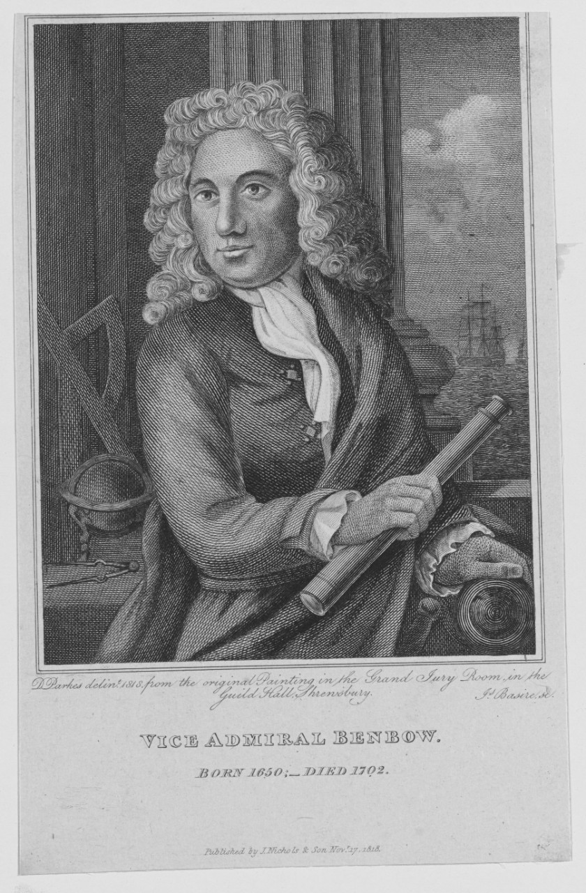 Benbow John Vice Admiral 1650-1702